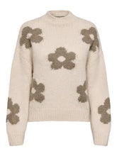JDY Kilian Flower Pullover Knit - Ecru